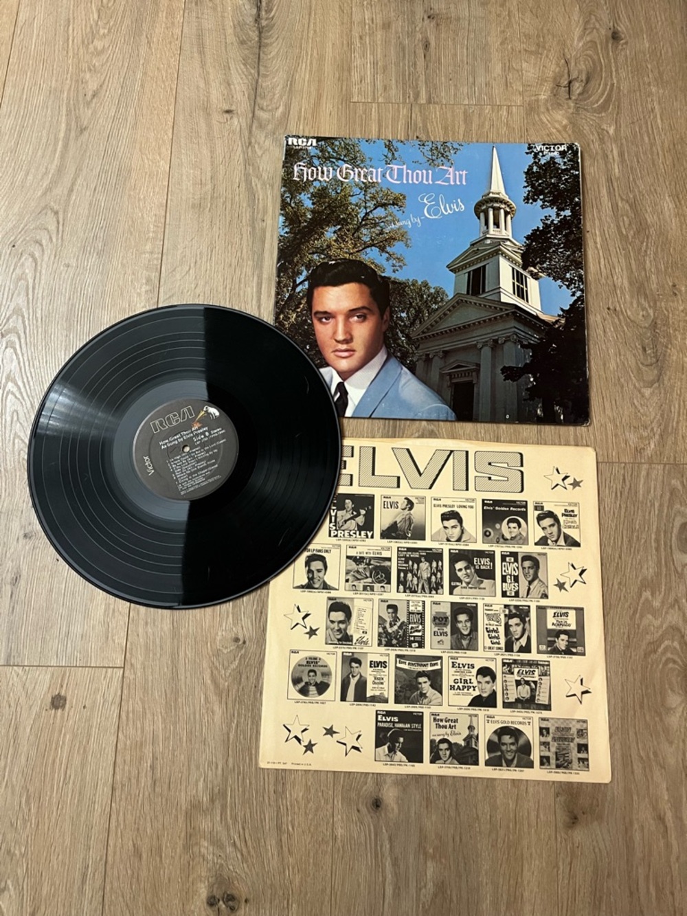How Great Thou Art As Sung By Elvis Presley vintage record AS IS